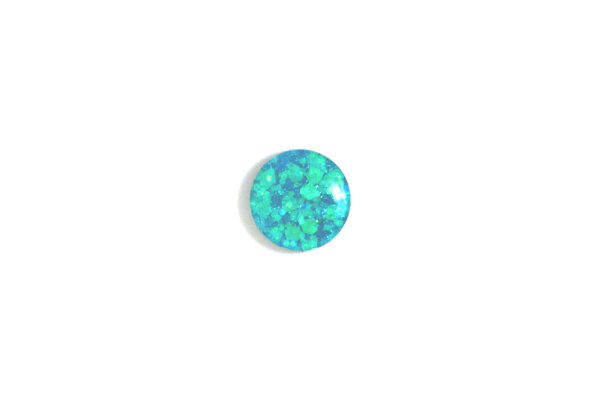 INLAY Glitzer hellblau 12mm