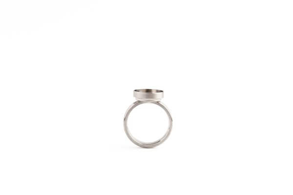 Edelstahl Ring 12mm Kessel 19,5 mm