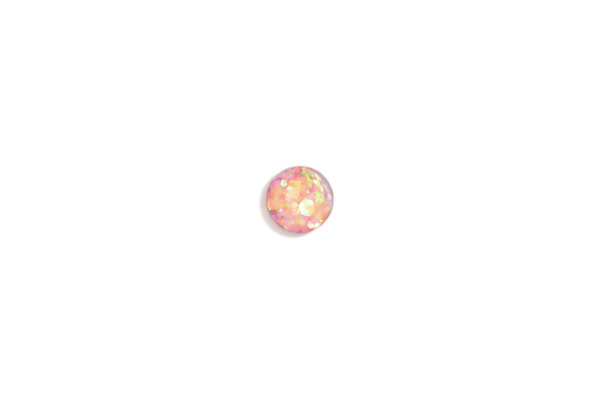INLAY Glitzer pink irisierend fluoreszierend 12mm