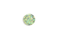 INLAY Glitzer silber-türkis irisierend fluoreszierend 18mm