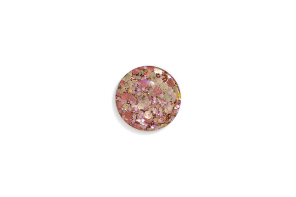 INLAY Glitzer gold altrosa 18mm